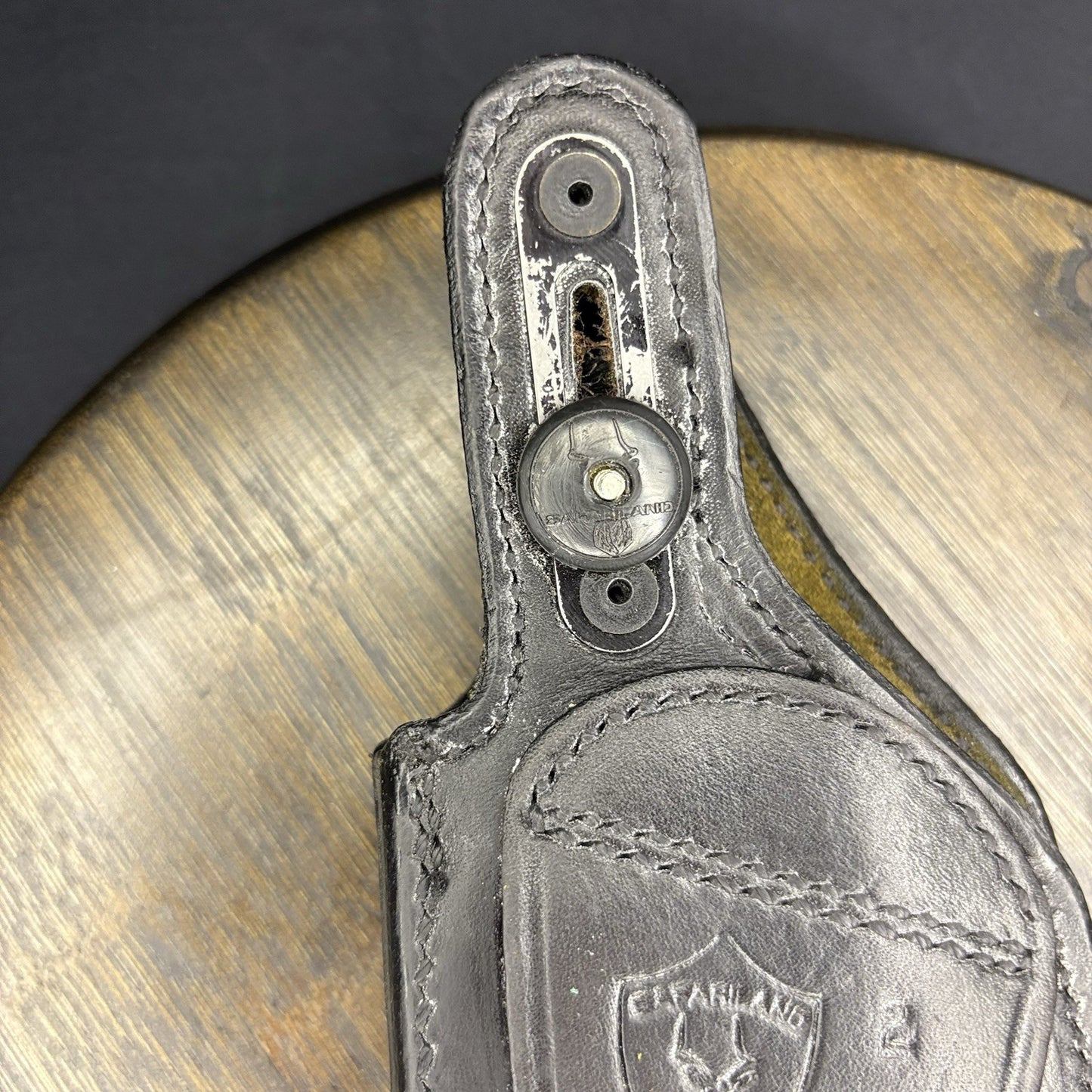 Safariland #2 Basket Weave Holster For .45 Auto 1 3/4" Belt Loop RH9