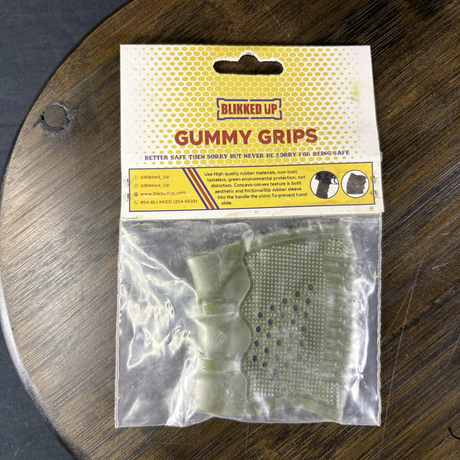 Rubber Pistol Grip Sleeve Blikked Up Gummy Grip0