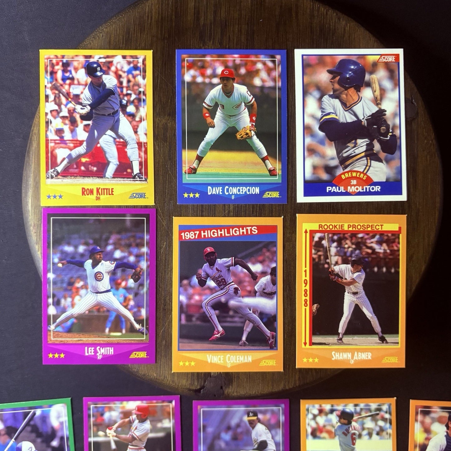 1988 Score High Grade Baseball Card Lot Of (21) NM Cards5