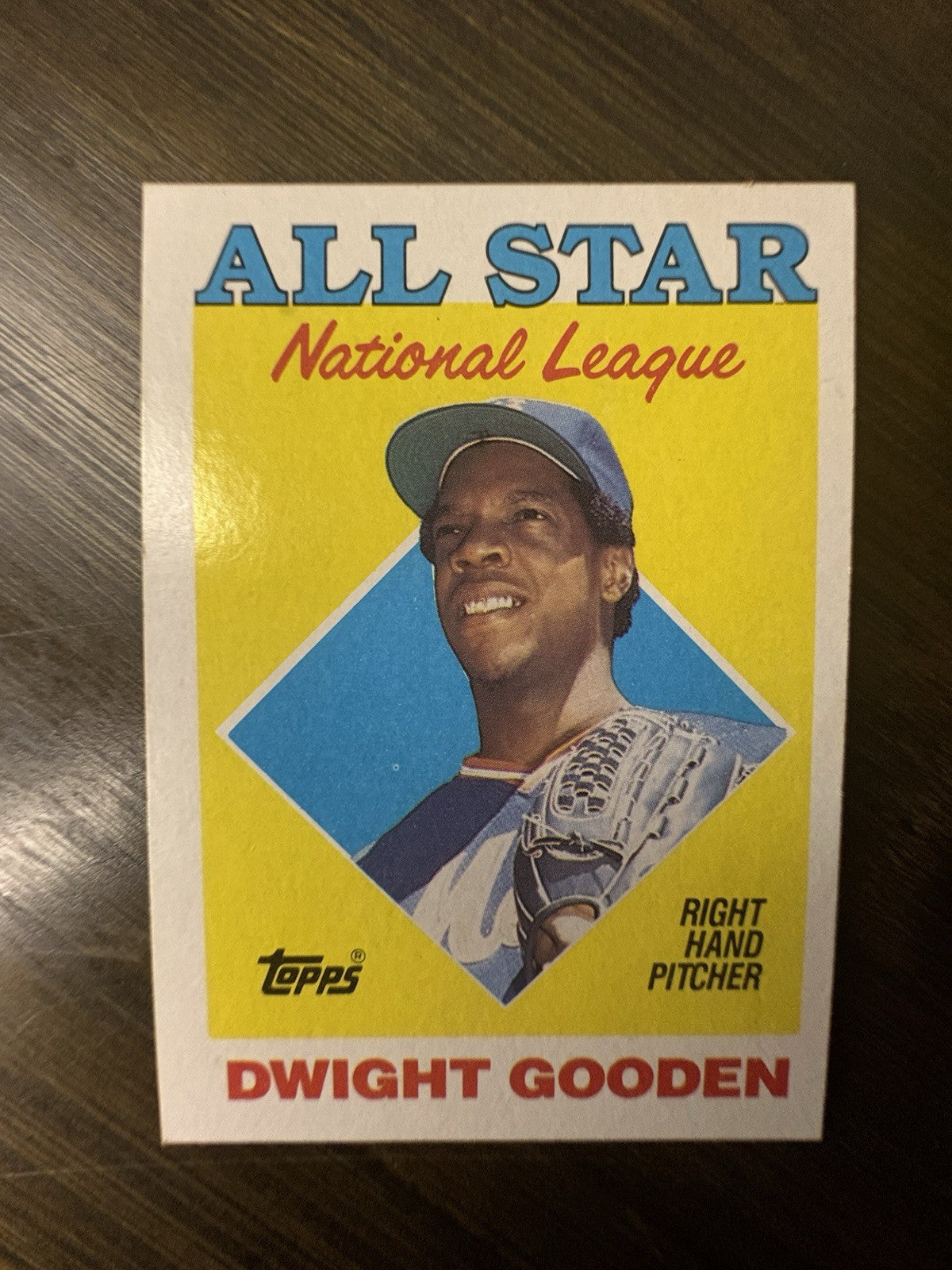 1988 Topps All Star 405 Dwight Gooden Error White on “R” + Extra Card High Grade9
