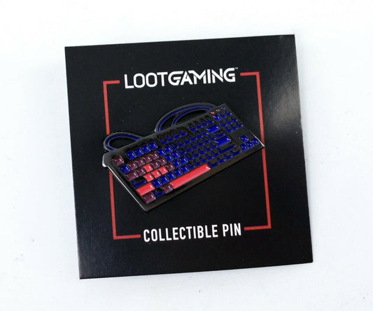 Gaming Keyboard Pin  Enamel Pin Loot Crate NEW EXCLUSIVE #LOOTPINS1