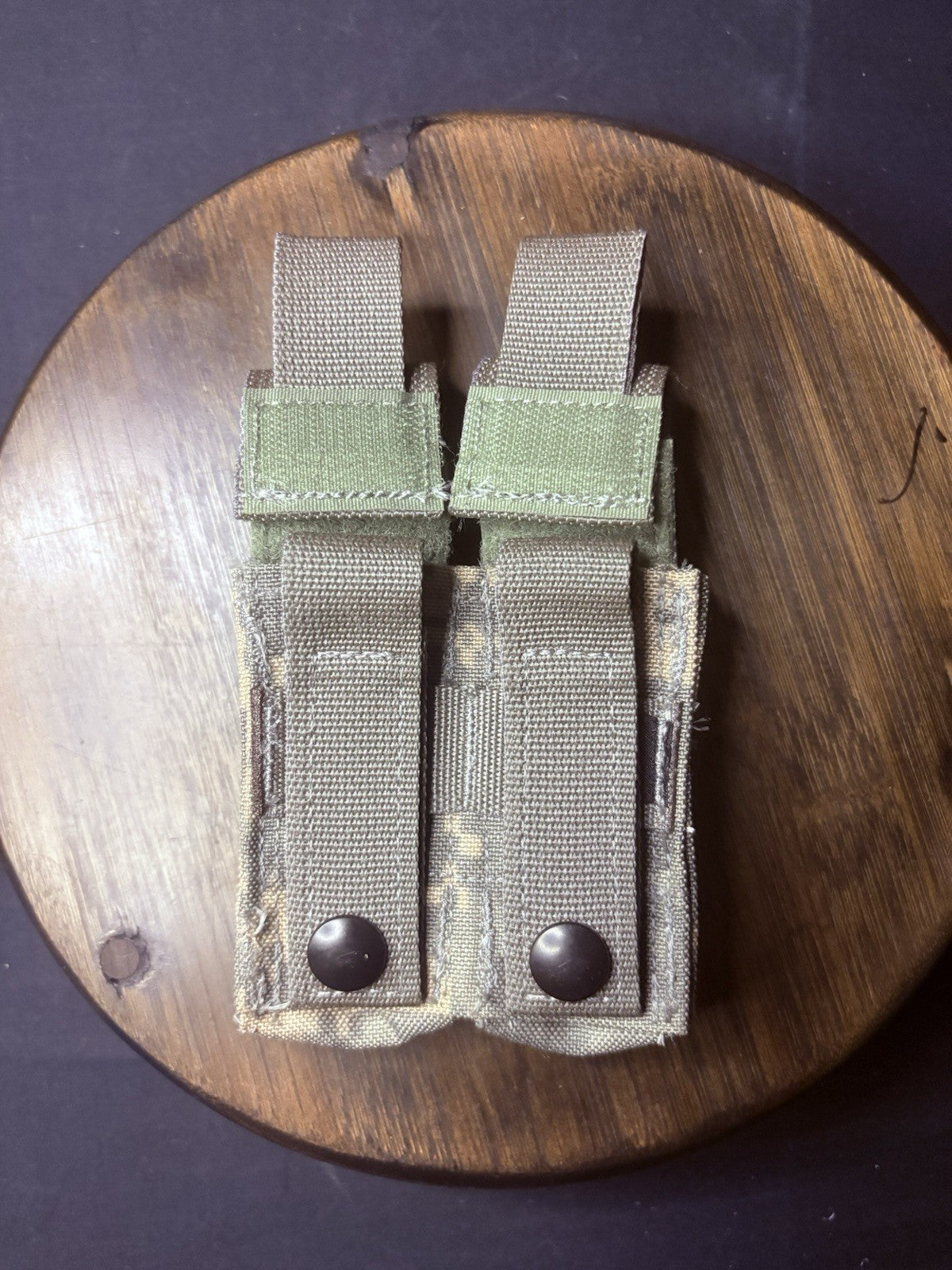 USA Double MOLLE ACU Camo 9MM Pistol MAG/ Magazine Pouch Double Or Single Stack1