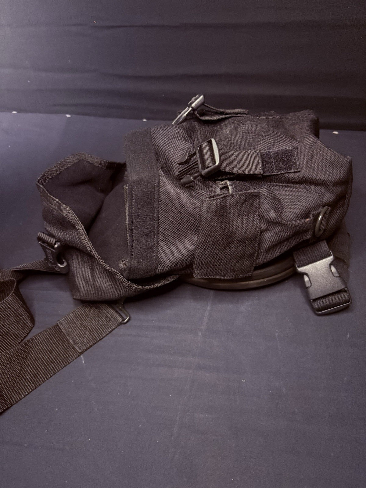 Gas Mask Or Large Utility Pouch Drop Leg w/Suede EMT Tactical Military Hunting9