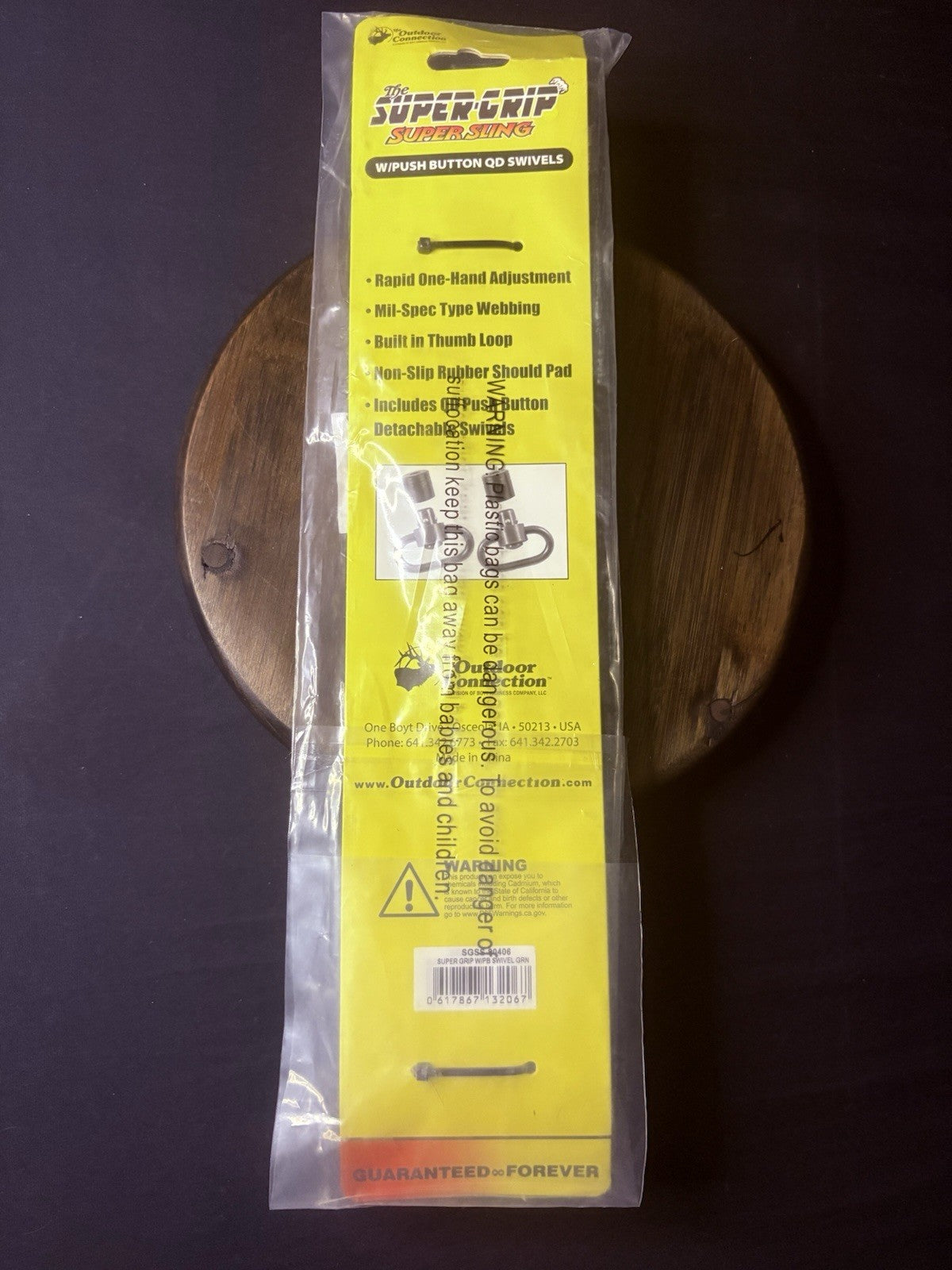 Super Grip Rifle Sling w/Push Button QD Swivels By The Outdoor Connection, Tan4