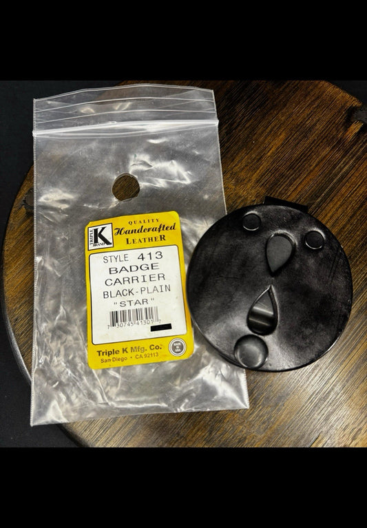 Triple K Badge Carrier Handcrafted Leather Badge Carrier 4130