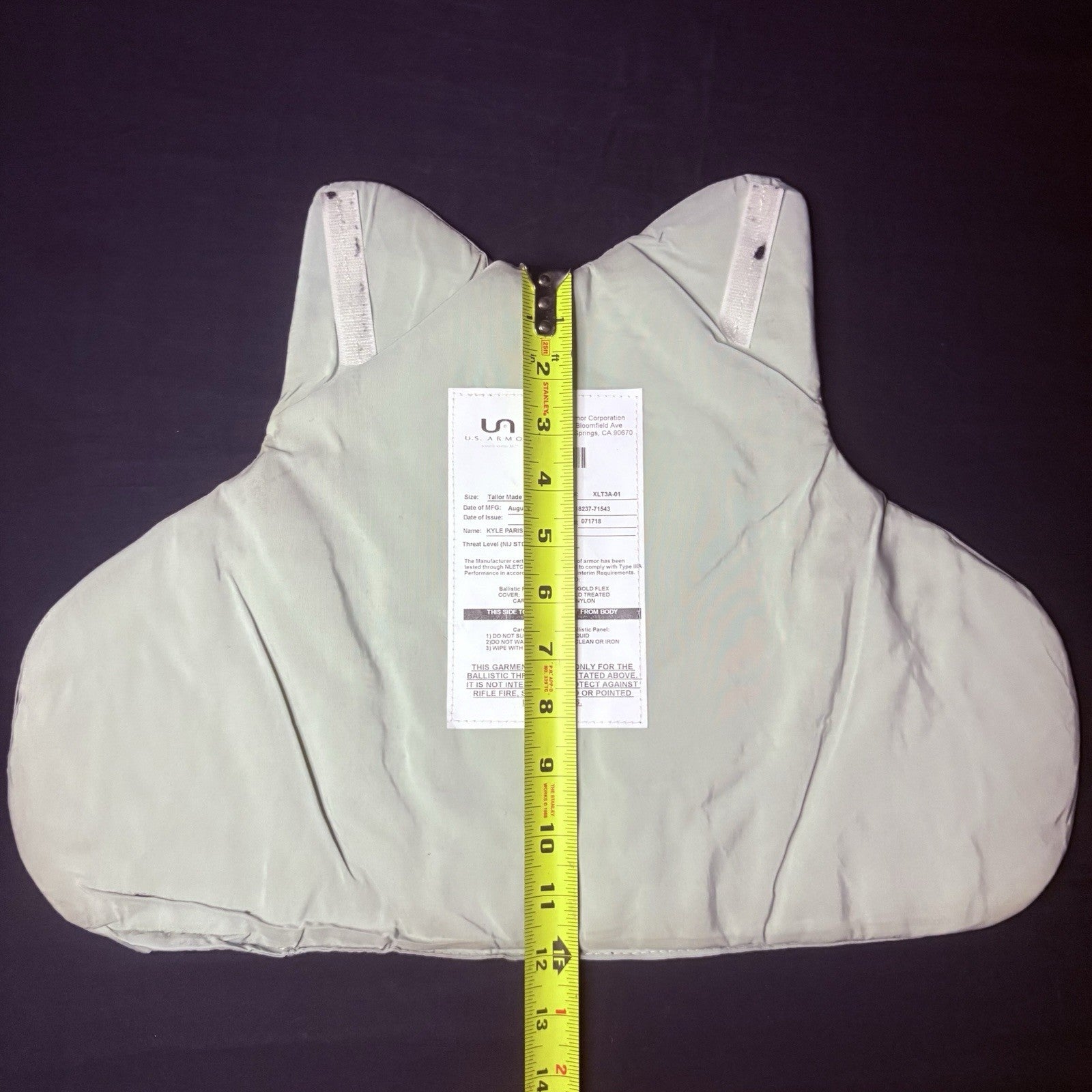 US Armor IIIA (3A) Bullet Proof Vest Size Female Medium 2018 w/6x8" Trauma Plate16