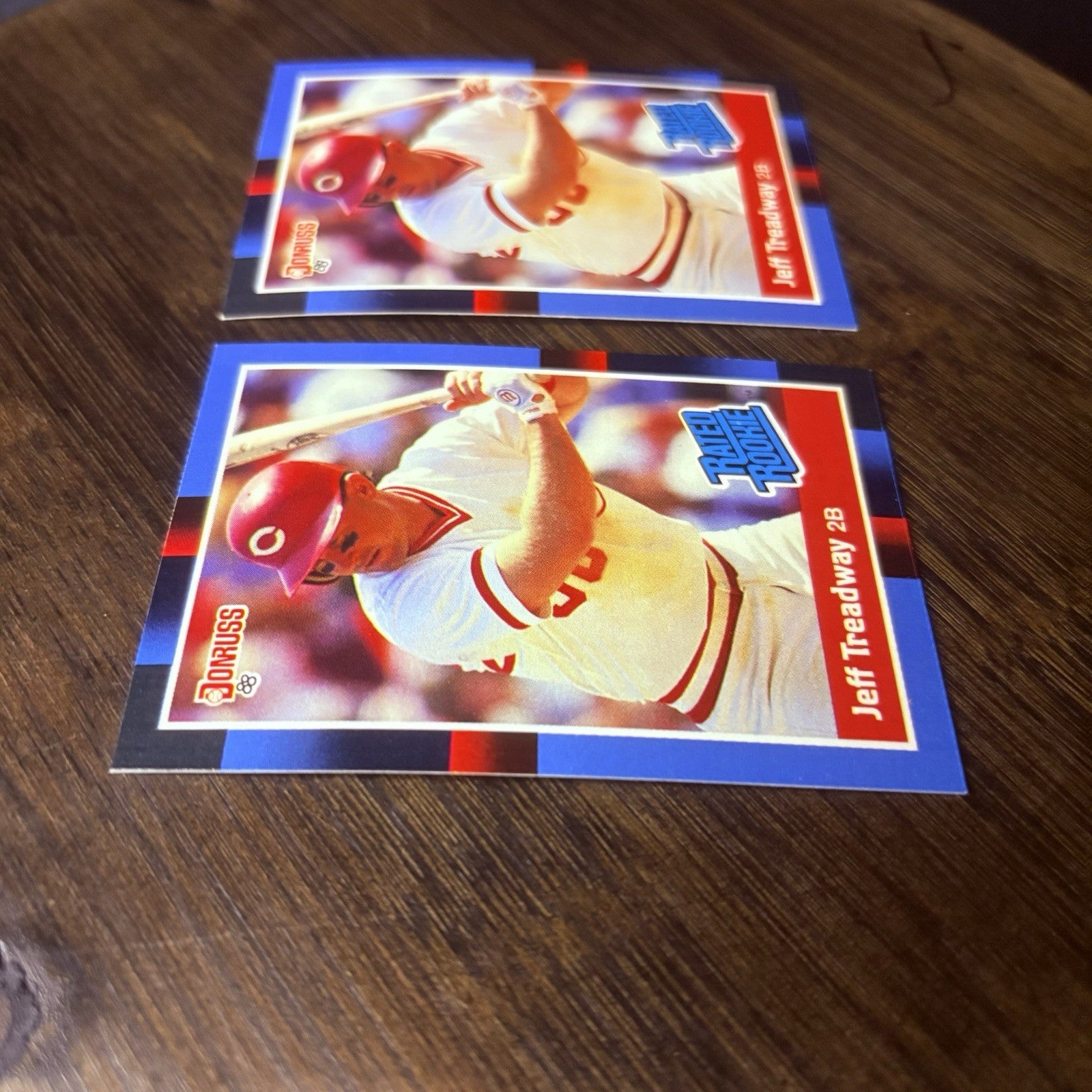 (2) 1988 Donruss #29 Jeff Treadway RC Cincinnati Reds High Grade Card Lot5