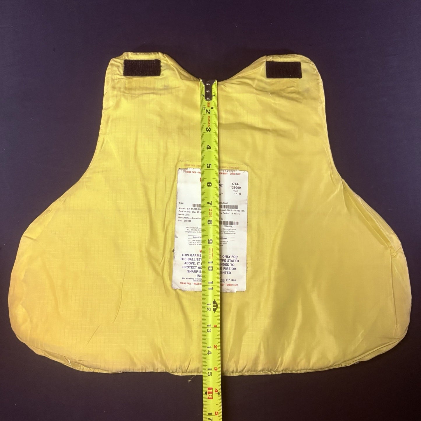 Second Chance 3A Bullet Proof Vest Size Large LONG Concealable w/Trauma Plate11