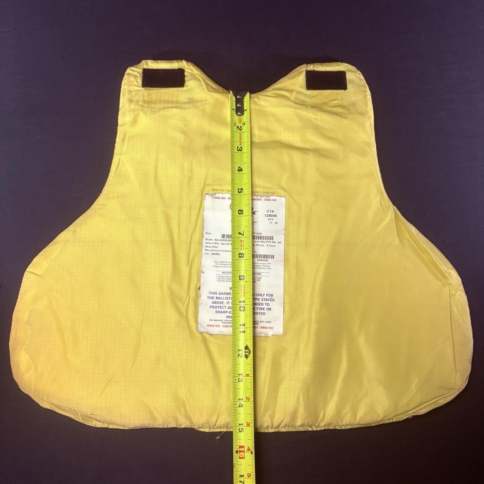 Second Chance 3A Bullet Proof Vest Size Large LONG Concealable w/Trauma Plate11