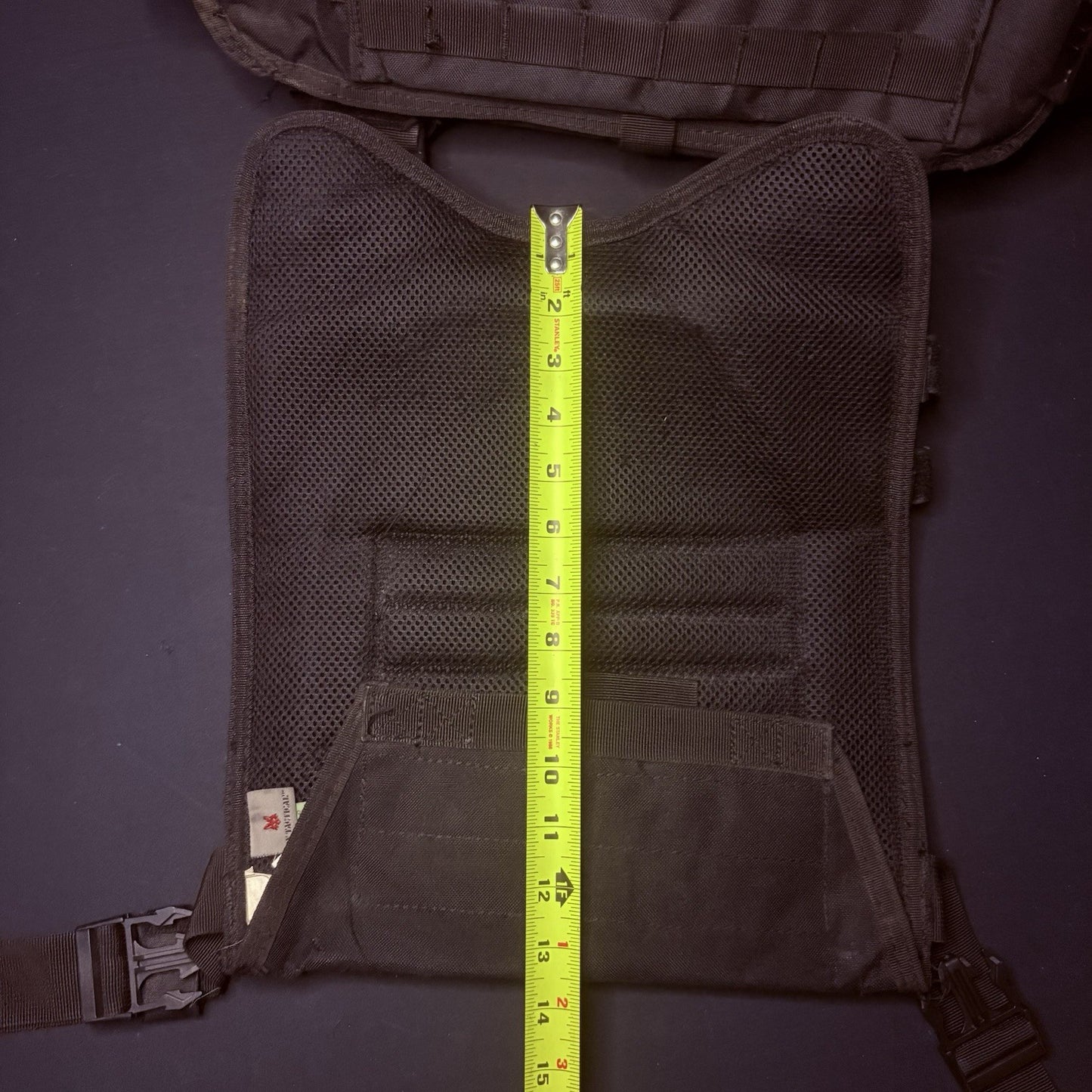 PROTECH Tactical Plate Rack Carrier 10"X12" (Adjustable Size) Black MOLLE Nylon16