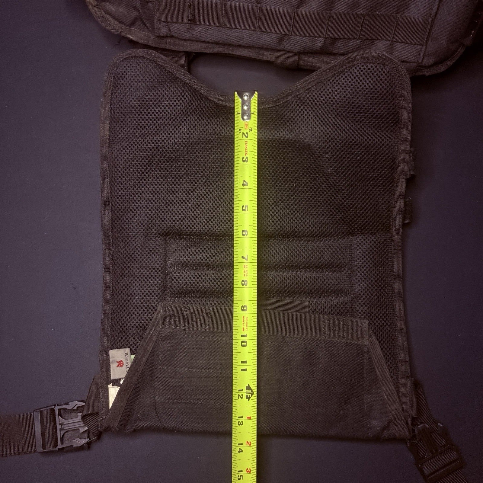 PROTECH Tactical Plate Rack Carrier 10"X12" (Adjustable Size) Black MOLLE Nylon16
