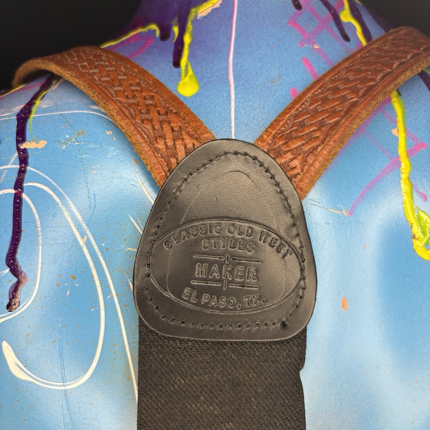 Classic Old West Styles Leather Suspender Shoulder Holster For RH, Derringers2