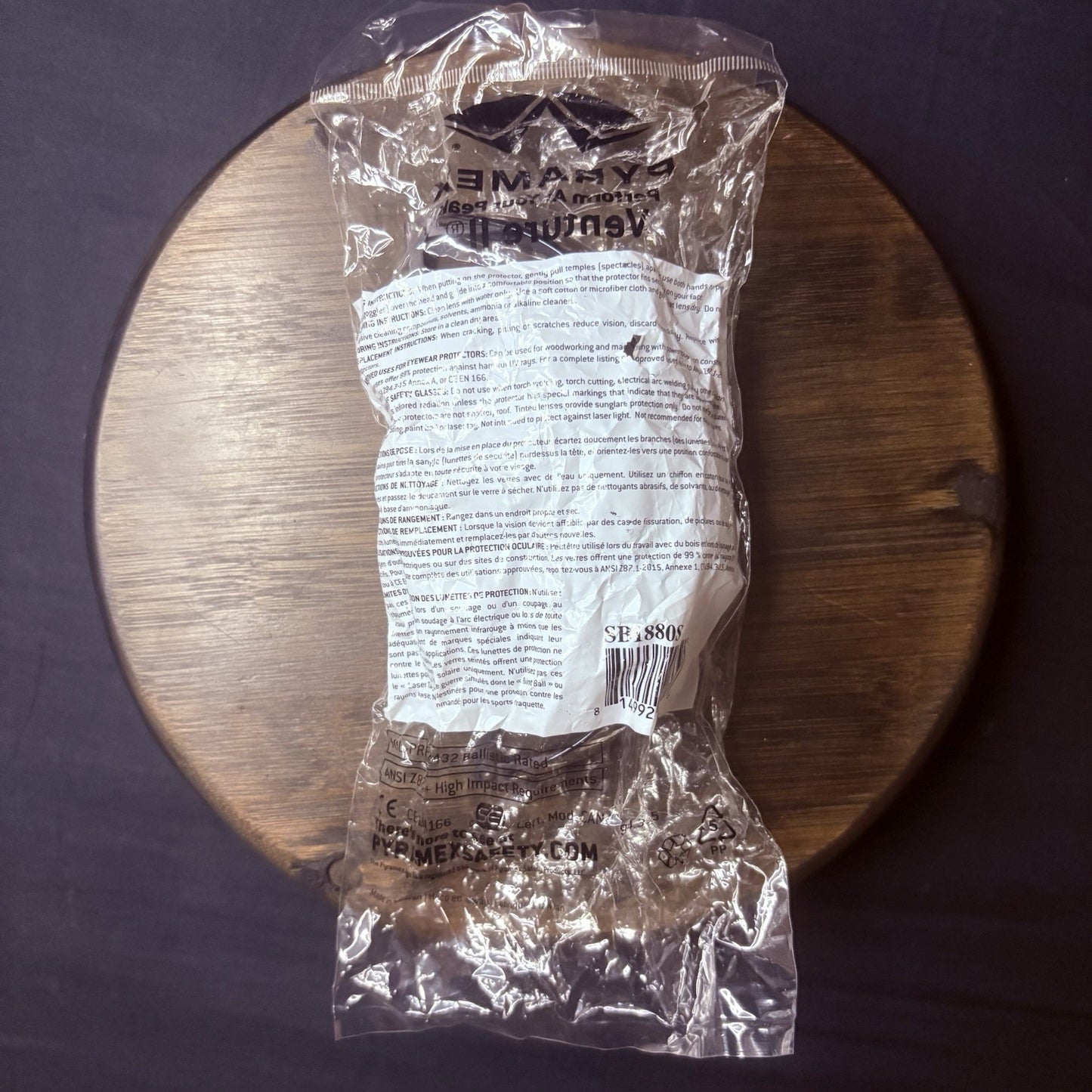 Pyramex Venture II - Mirror Lens With Black Frame Safety Glasses (SB1810S)4