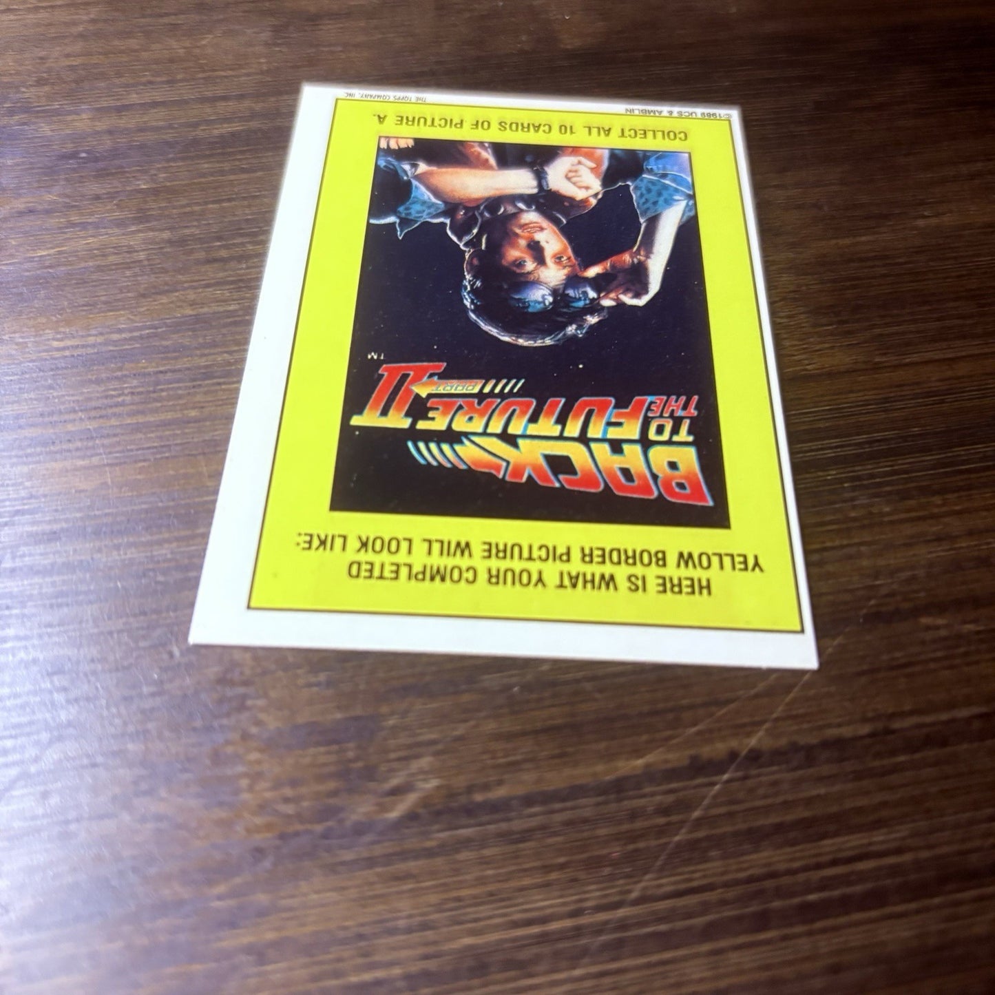 1989 Topps Back to the Future Part II Stickers #11 Delorean Time Machine8