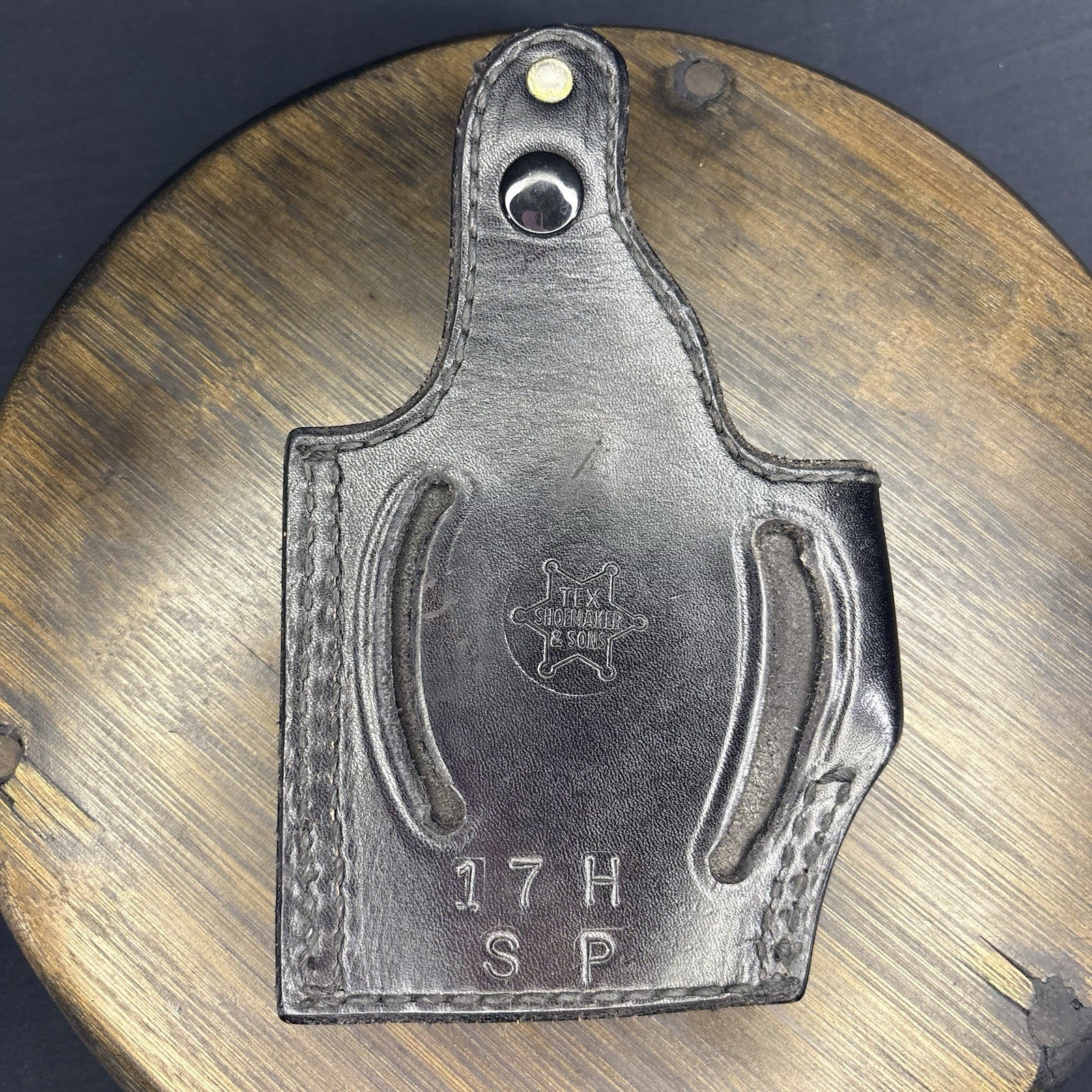 Tex Shoemaker 17H Basket Weave Holster For S&W 439 549 559 639 659 Snap Closure1