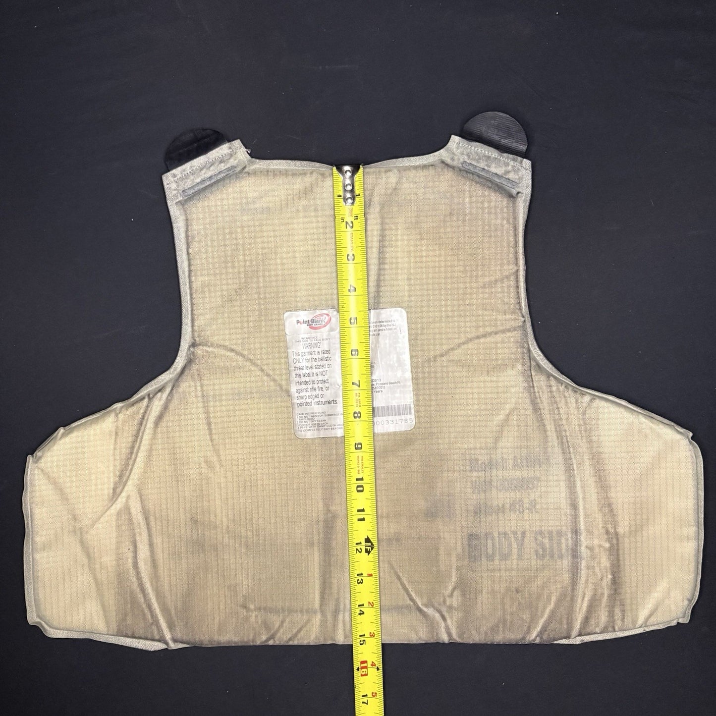 PB Armor 3A Bullet Proof Vest IIIA Size Large w/ Trauma Plate Concealable Vest16