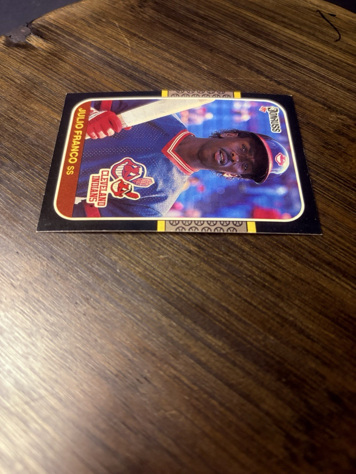 1987 Donruss Julio Franco Baseball Card 131 Indians Shortstop High Grade3