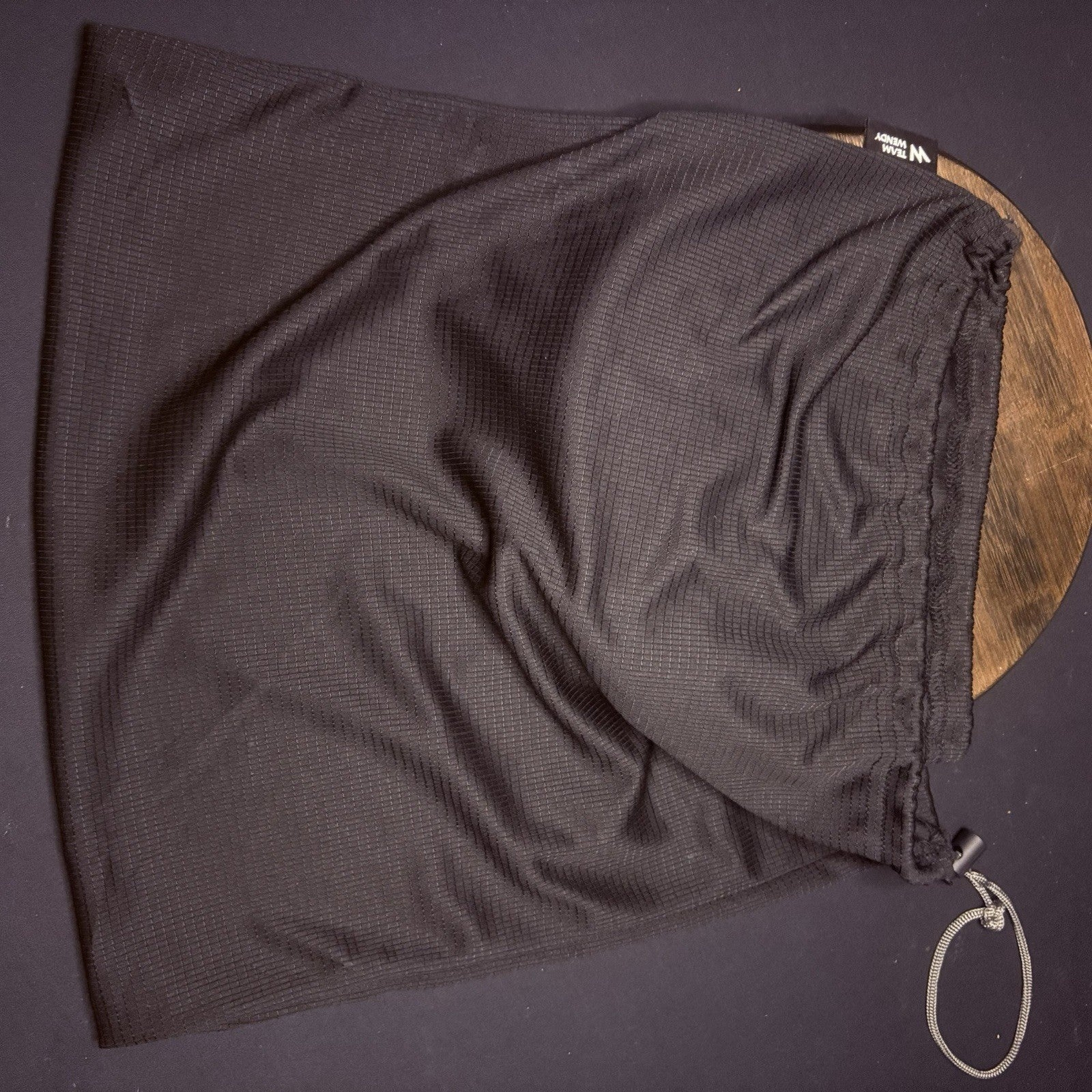 Drawstring Bag Black By Team Wendy 14" X 14"4