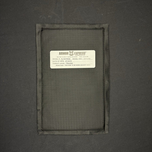 Armor Express Trauma Pad 5x8 Model STP Soft Black Impact Panel Body Armor0