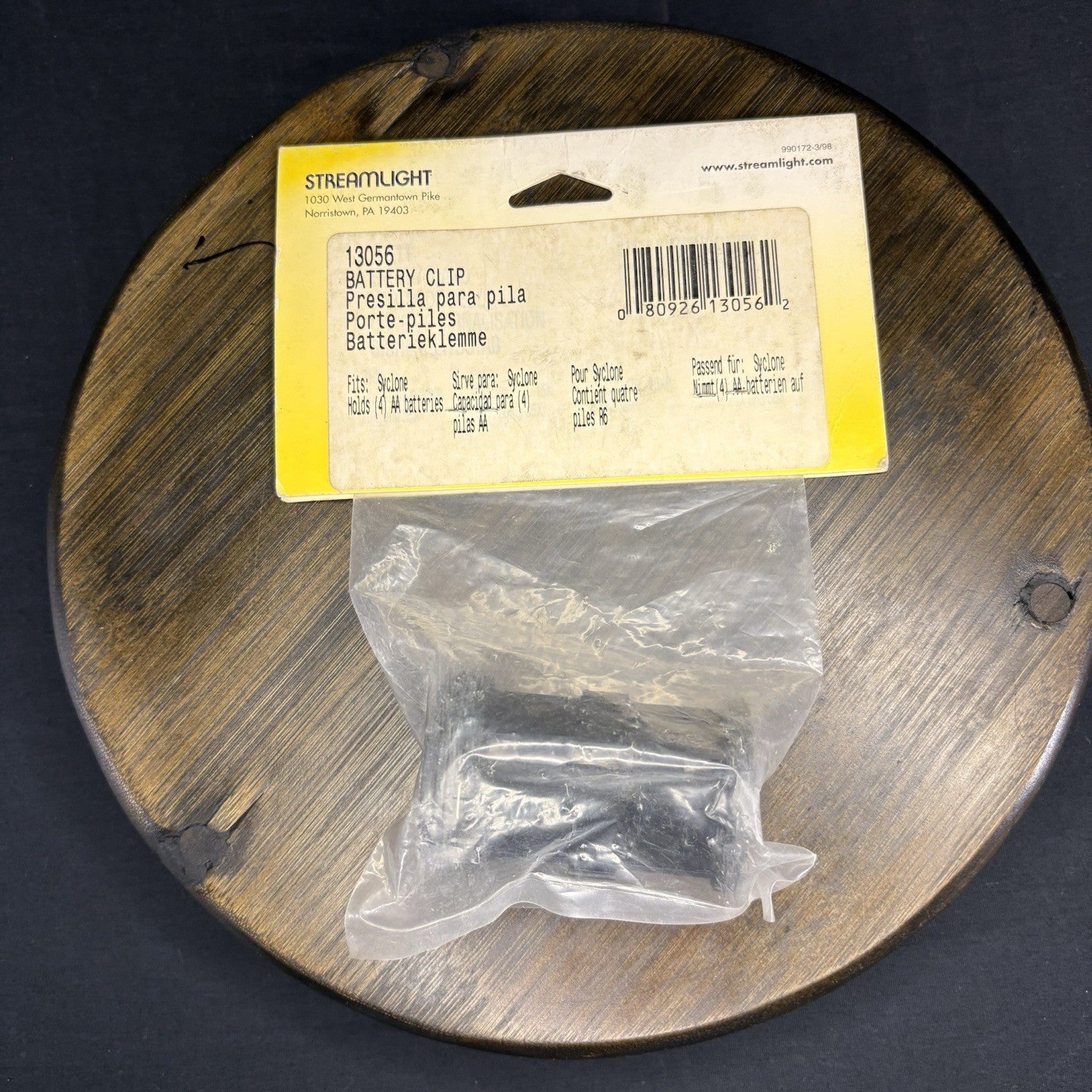 Streamlight Syclone Flashlight Battery Clip 13056 Holds 4 AA Batteries2