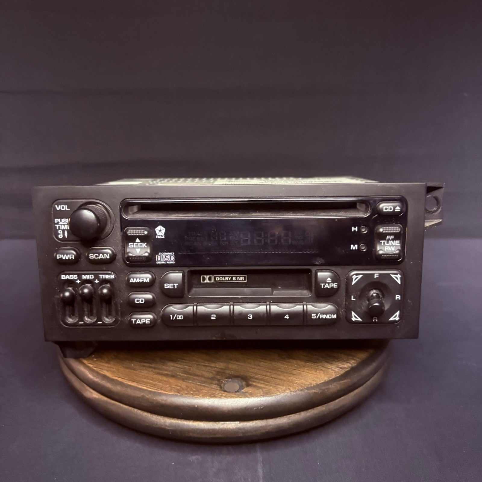 OEM Dodge Jeep Chrysler AM FM Radio CD w/Bluetooth Cassette TESTED P04704383AH1