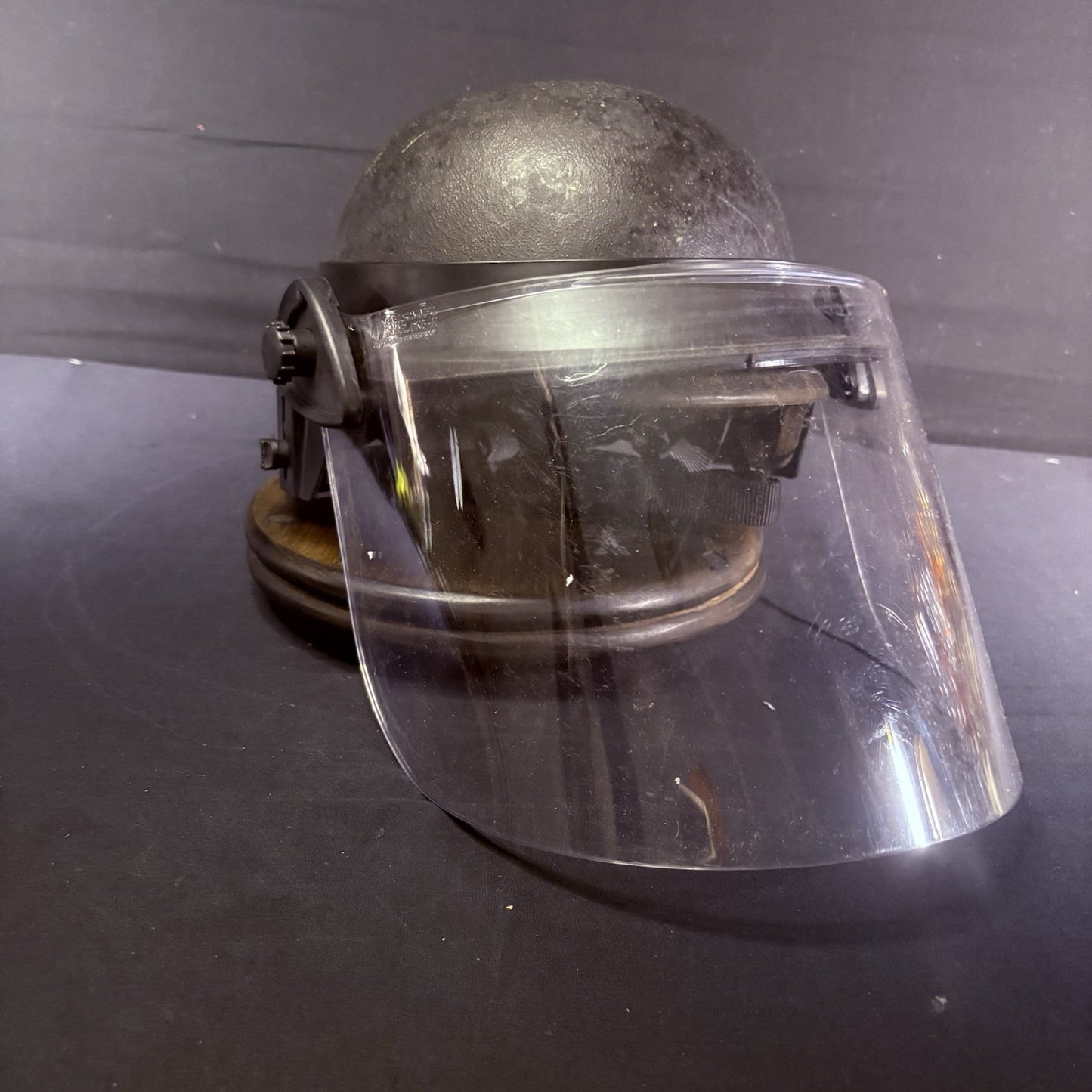 Aetco Ballistic Helmet Size Large Bullet Proof w/ Removable Paulson Face Shield6