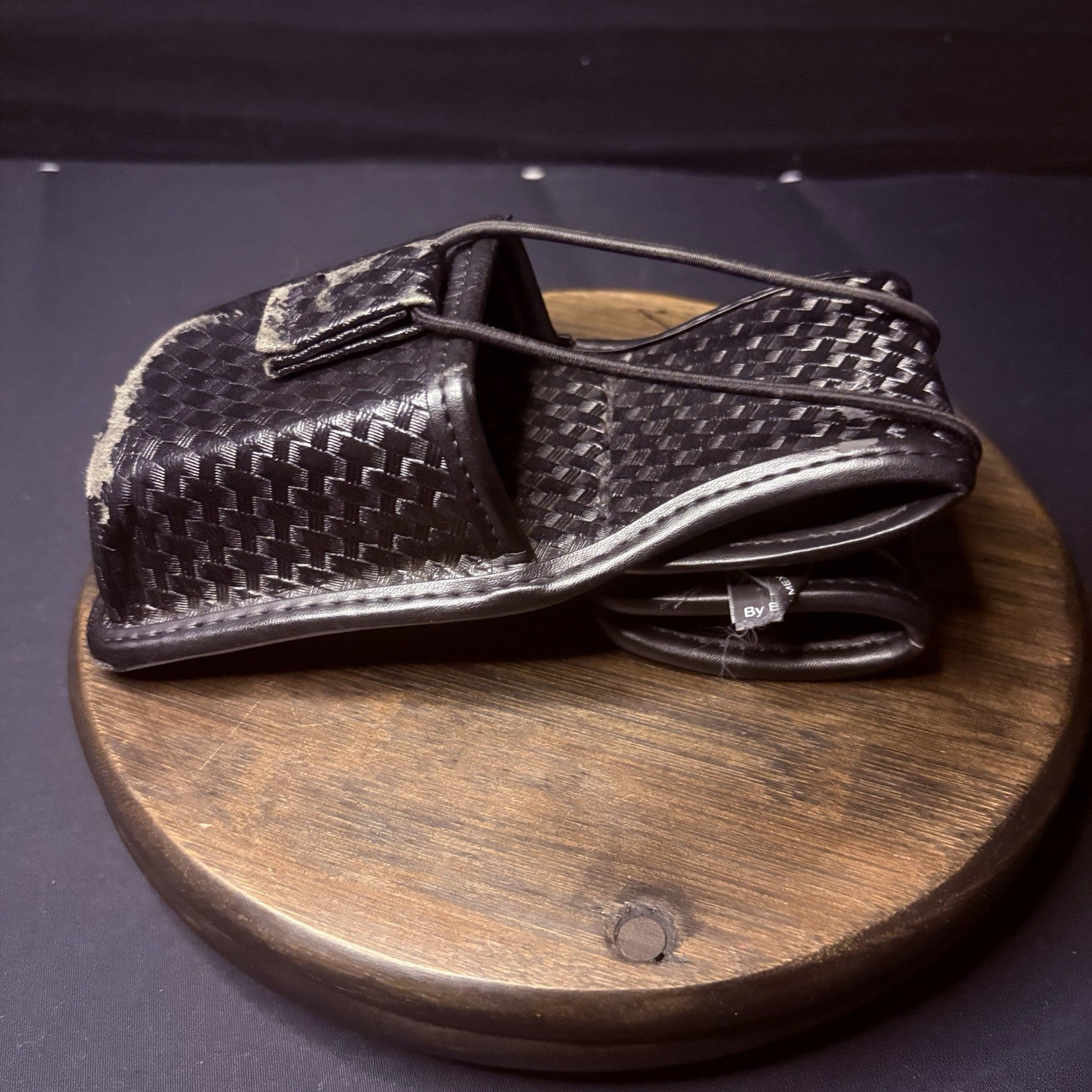 Bianchi Universal Radio Holder Swivel Back Accumold Elite Leather Basket Weave6