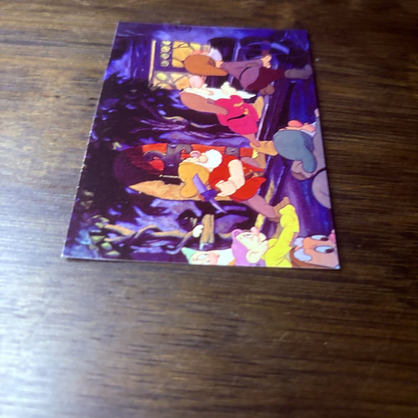 Walt Disney's Snow White  Card #28  "TROUBLE BREWIN'!" High Grade Trading Card9