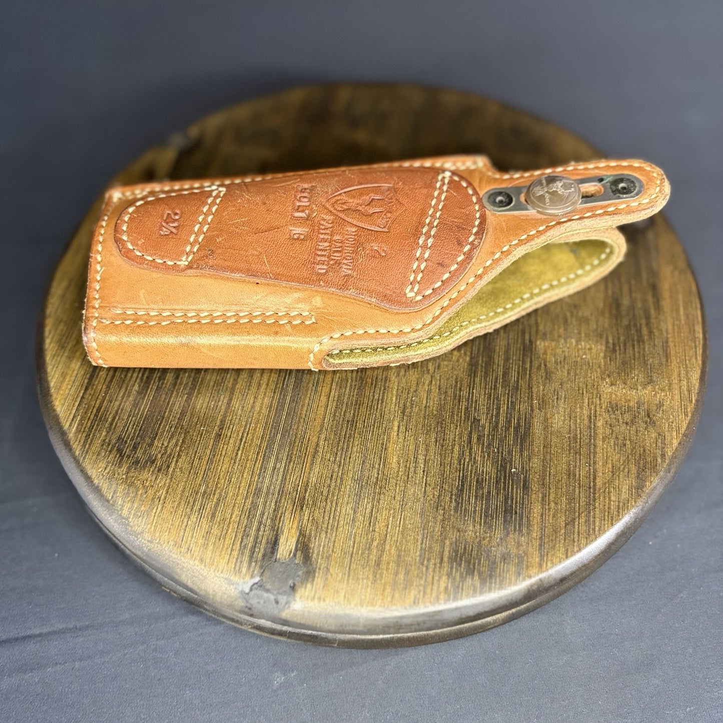 Safariland #2 Brown Leather Holster For Colt G Pistols 2 1/4" Belt Loop RH12