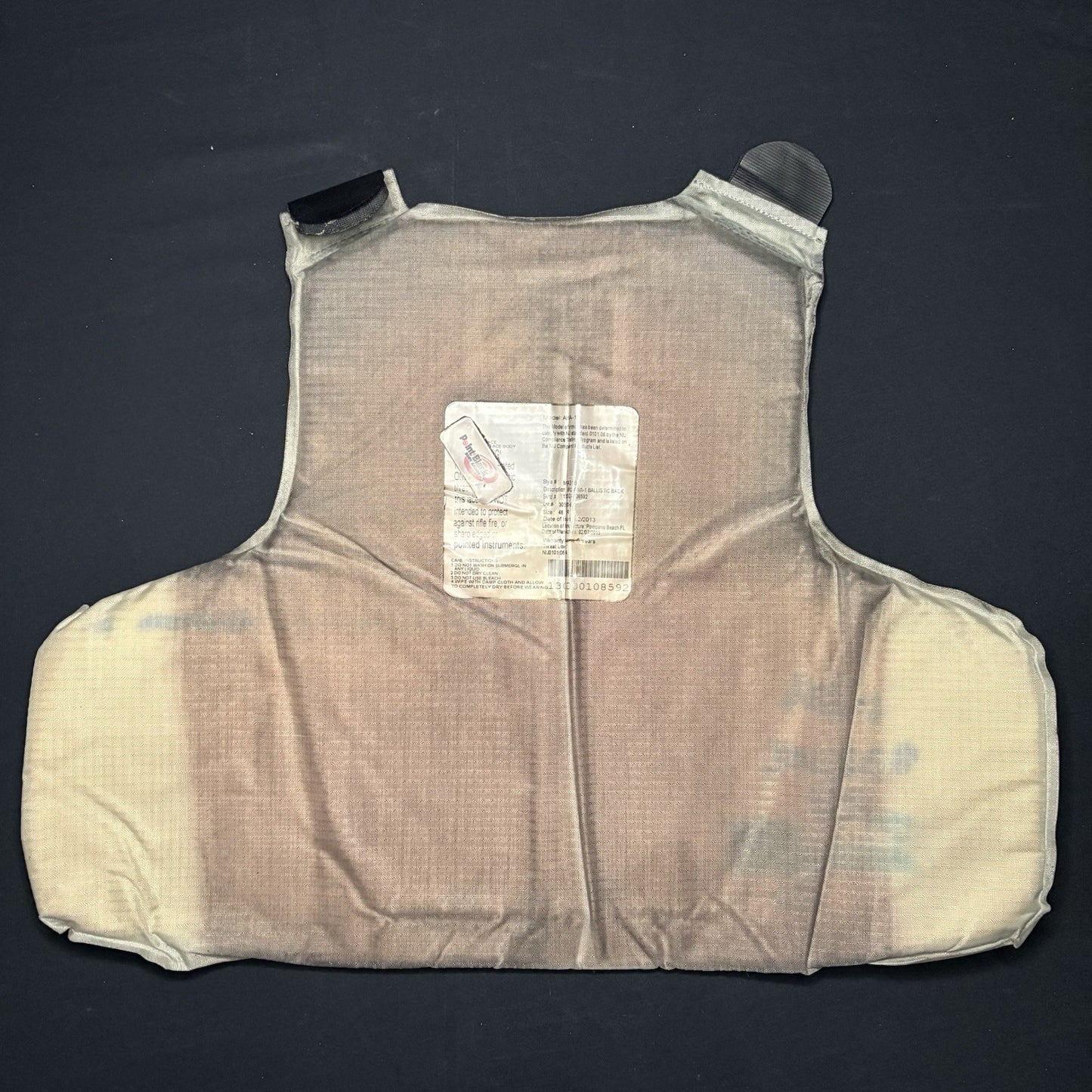 PB Armor 3A Bullet Proof Vest Size Medium IIIA Concealable Vest w/Trauma Plate8