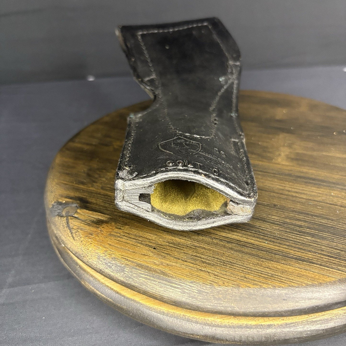 Safariland #55 Black Basket Weave Holseter For Colt C Pistols Snap Closure16