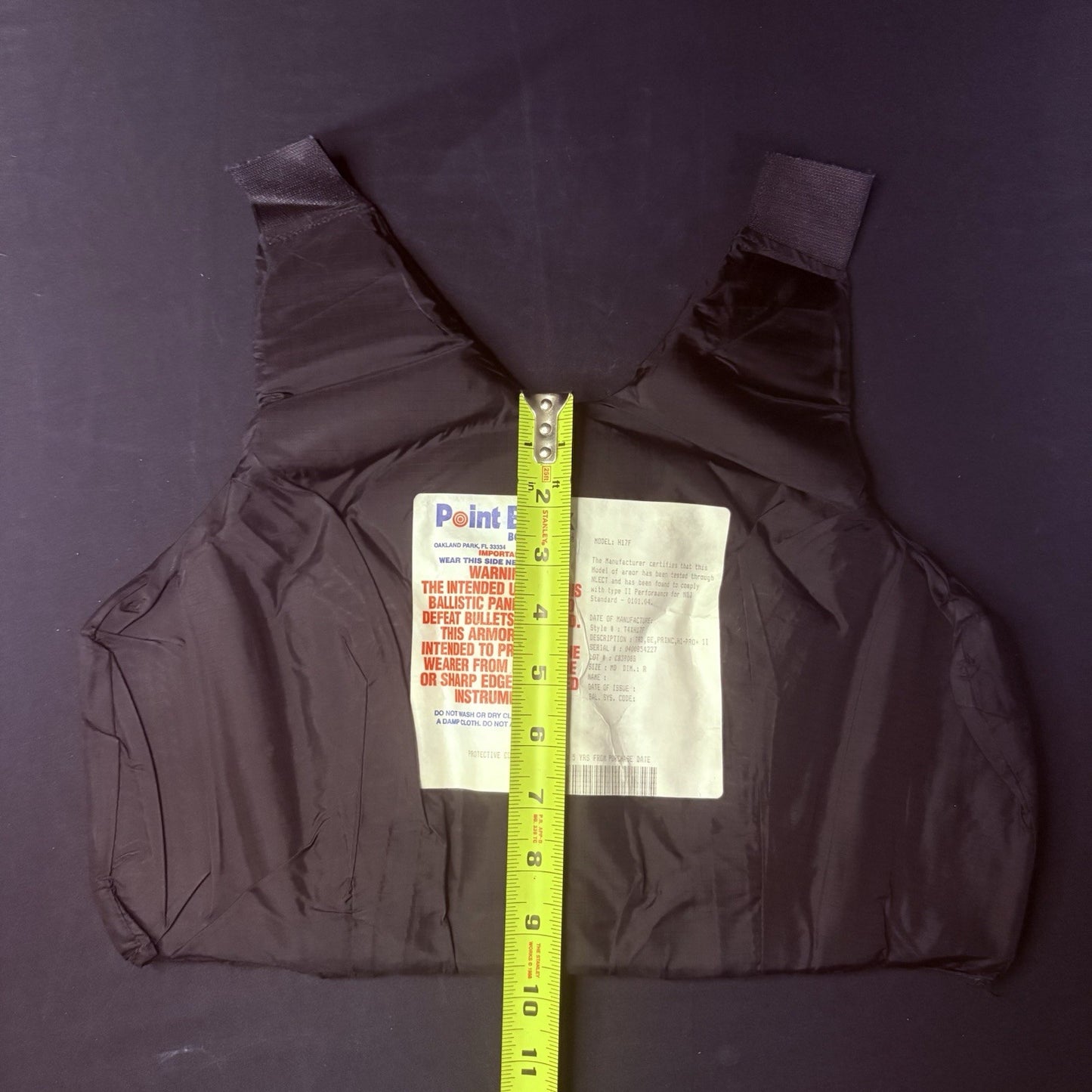 PB Bullet Proof Vest Level 2 Size Female Medium II Ballistic Concealable Vest13