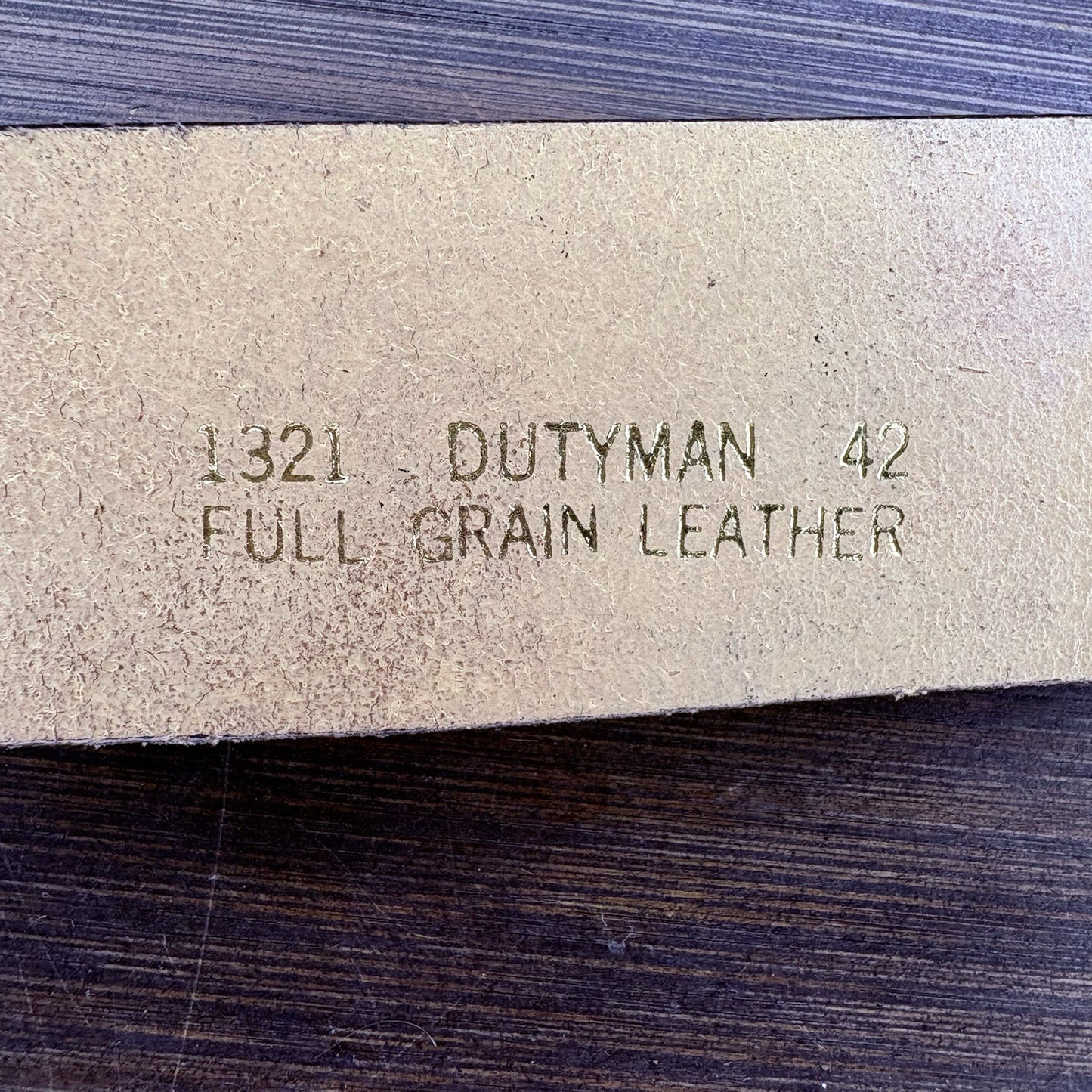 DutyMan Leather Duty Belt Size: 42" Buckle-less Black Basket Weave (1321) Belt2