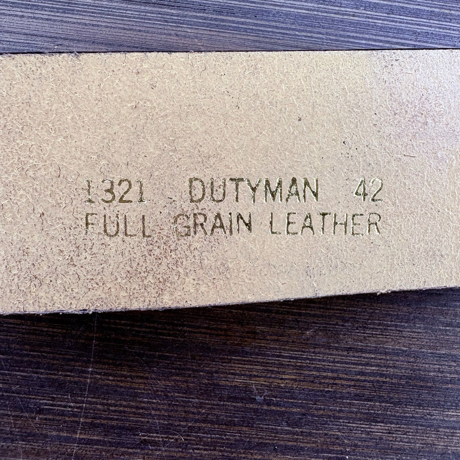 DutyMan Leather Duty Belt Size: 42" Buckle-less Black Basket Weave (1321) Belt2
