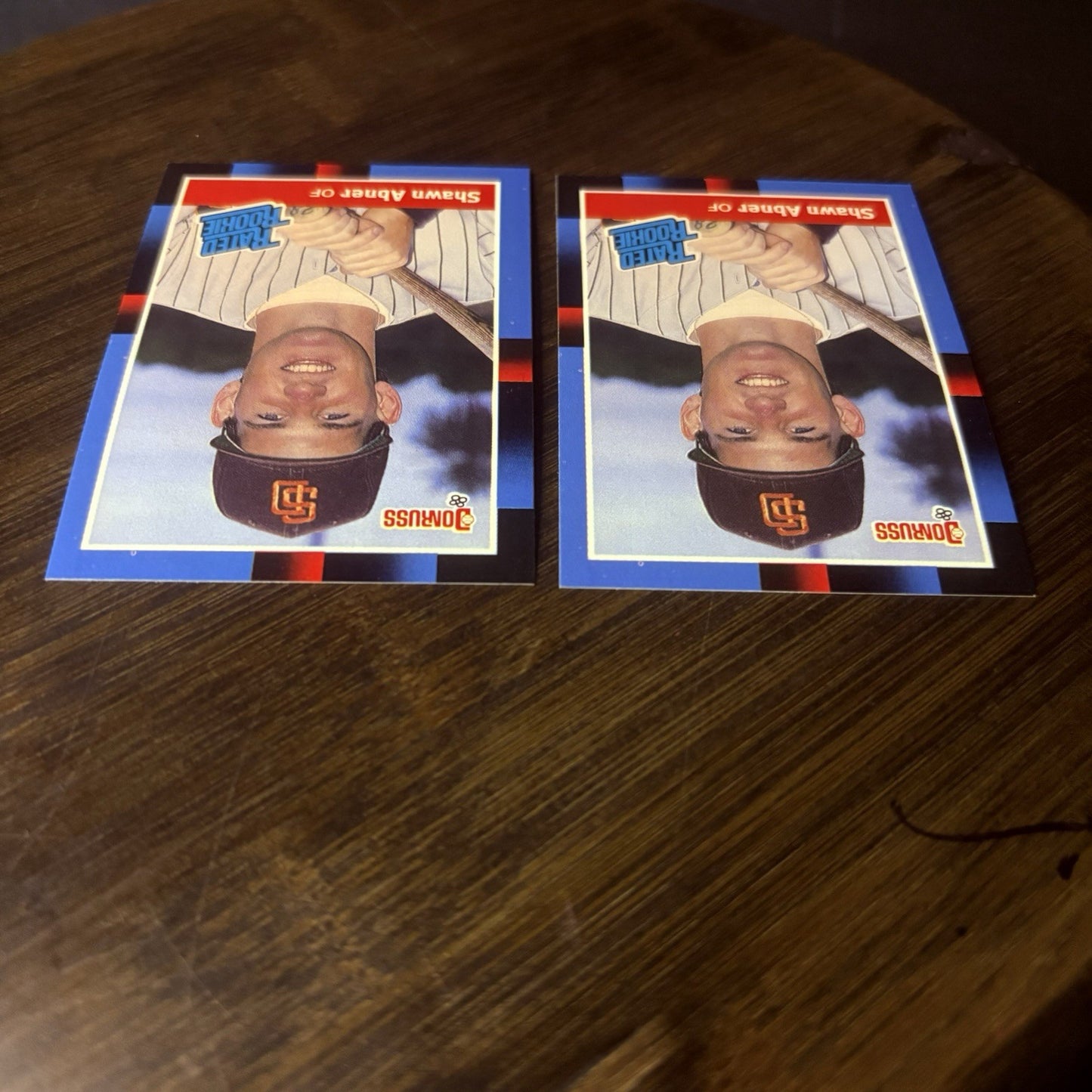 (2) 1988 Donruss #33 Shawn Abner San Diego Padres High Grade Card Lot4