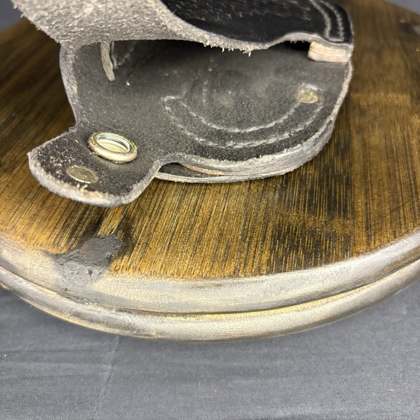 Tex Shoemaker 11PL Black Basket Leather OWB Paddle Holster For S&W K Revolver 3”7