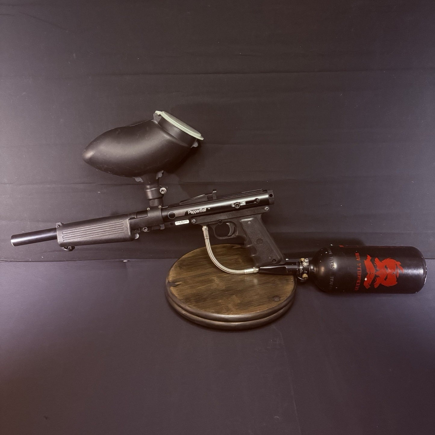 Pepper Ball SA200 Tippmann Pro-Carbine .68 Launcher SWAT w/ 48cu Tank0