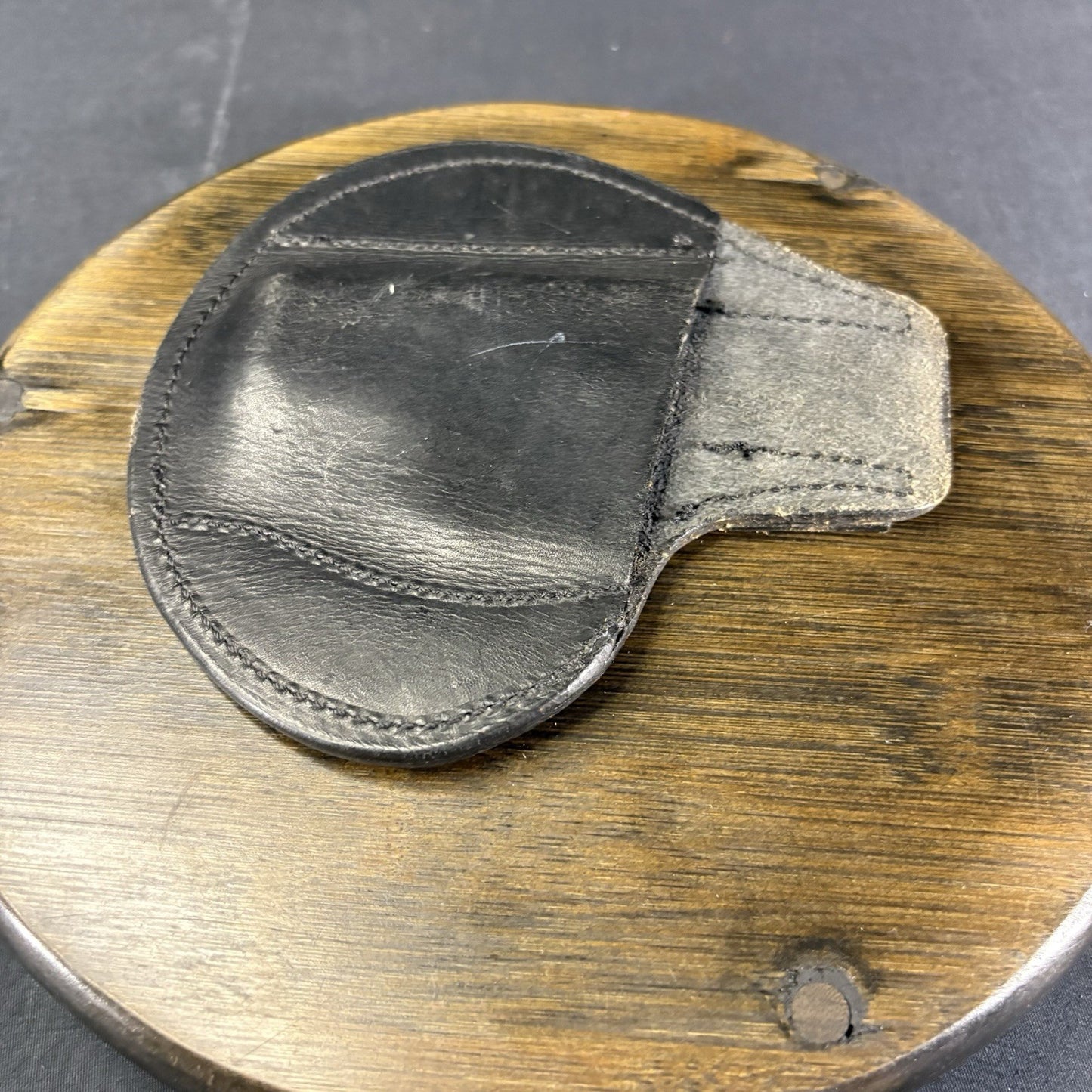 VTG Black Pager Pal Concealed Carry Genuine Leather Holster Right Handed3