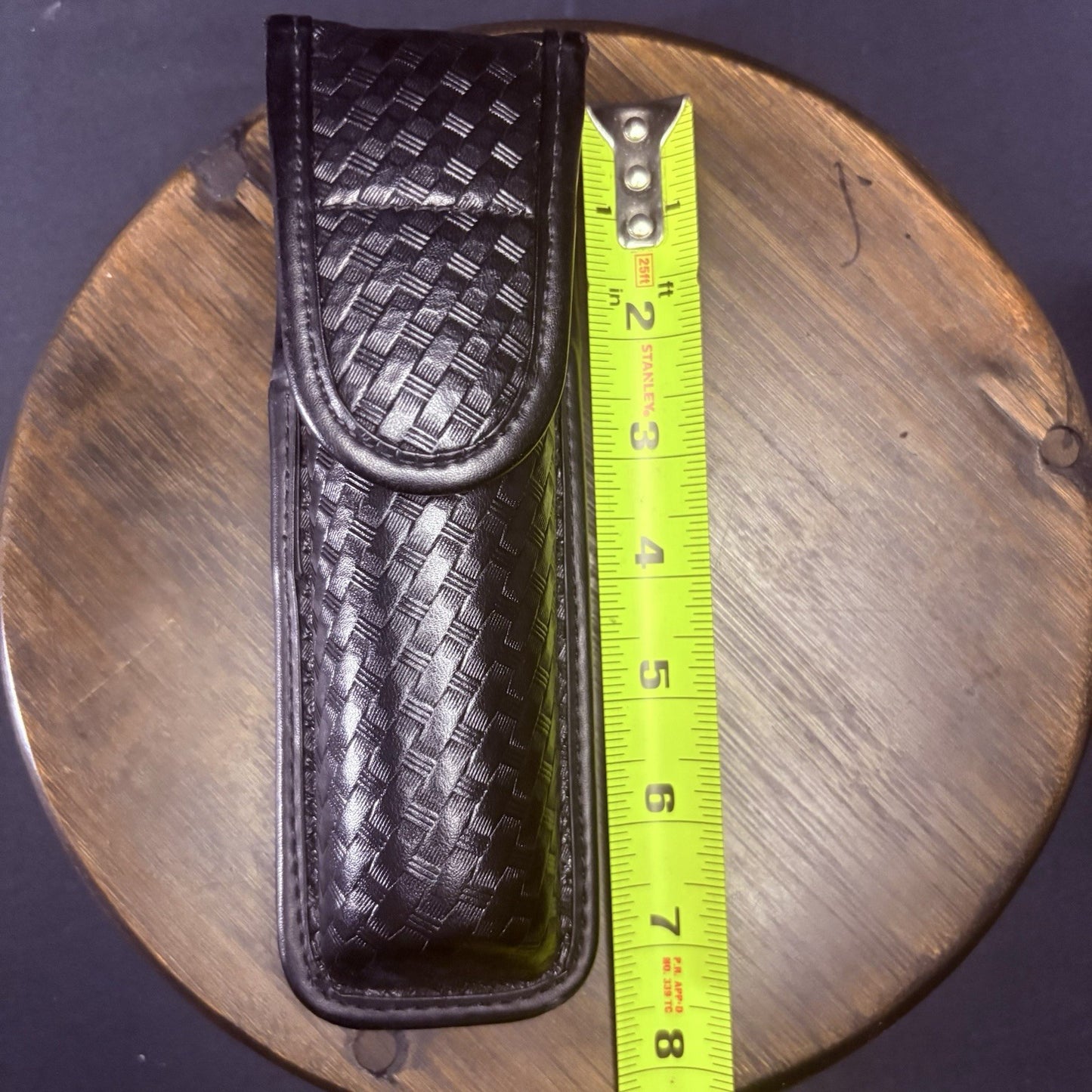 Bianchi Flashlight Pouch 7911 Size L Basket Weave Law Enforcement Hidden Snap4