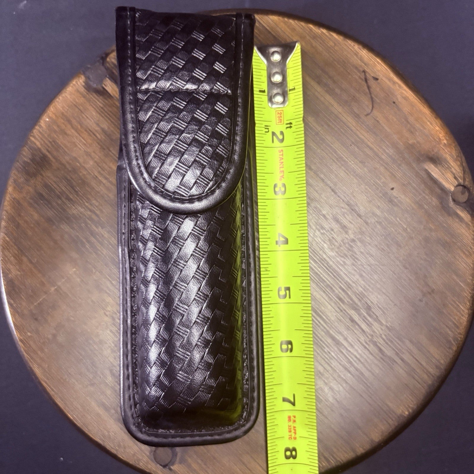 Bianchi Flashlight Pouch 7911 Size L Basket Weave Law Enforcement Hidden Snap4