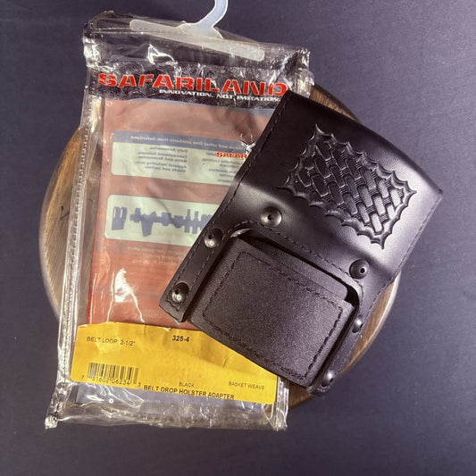 Safariland 325 Duty Belt Drop Holster Adapter Leather Basketweave (Discontinued)0