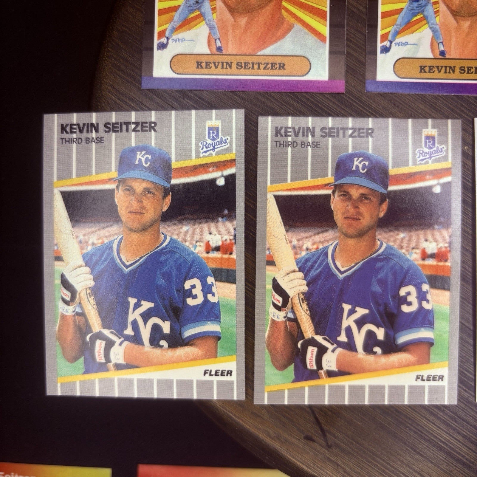Kevin Seitzer (Lot Of 14) Trading Cards #670, #510, #292, #55, #238, No. 107