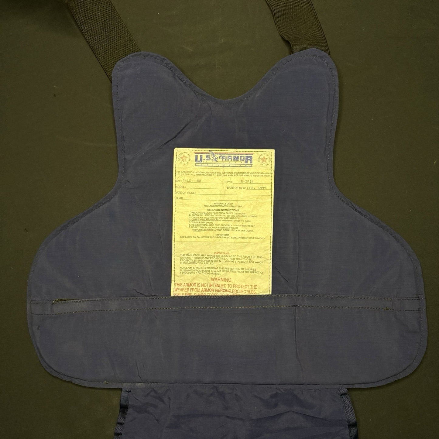 US Armor Bullet Proof Vest IIIA (3A) ~Size Medium~ Concealable Ballistic Vest9