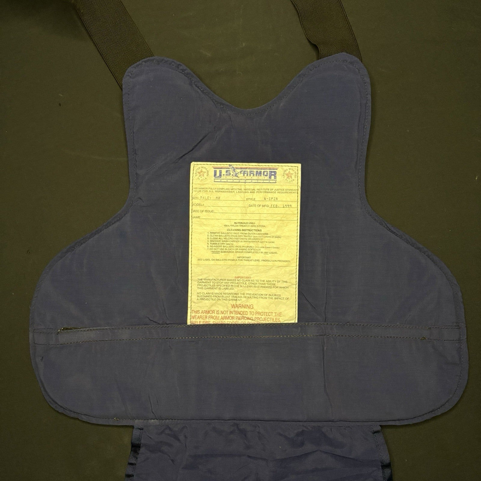 US Armor Bullet Proof Vest IIIA (3A) ~Size Medium~ Concealable Ballistic Vest9
