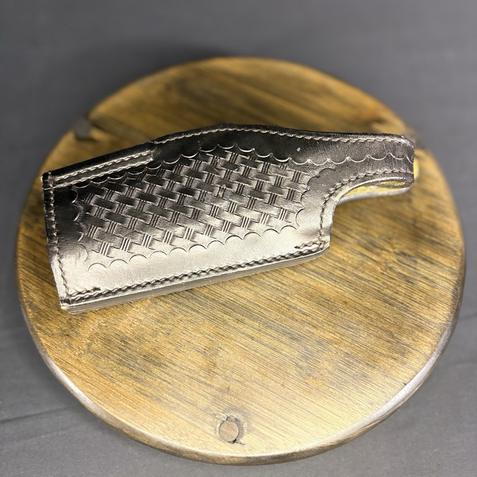 Safariland #2 Basket Weave Leather Holster for SigSauer 225, 2 1/4" Belt Loop RH2