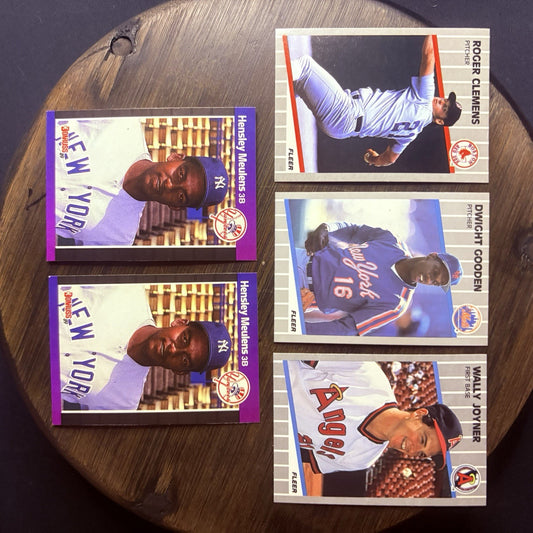 1989 Donruss #547 Fleer #85, #36, #481 High Grade Baseball Card Lot Of (5)  0