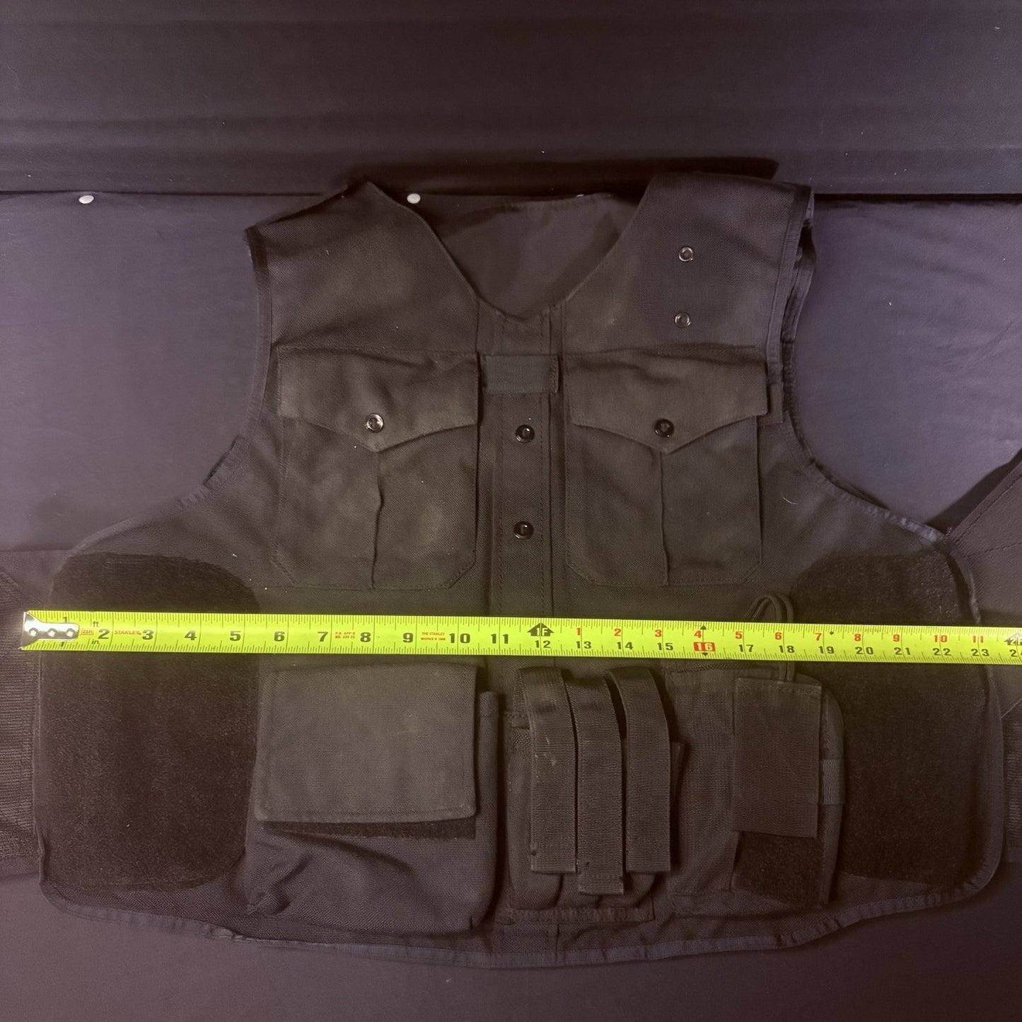 Cordura Tactical Plate Carrier Size XL USA Made w/Radio, Mag, Utility Pouches18