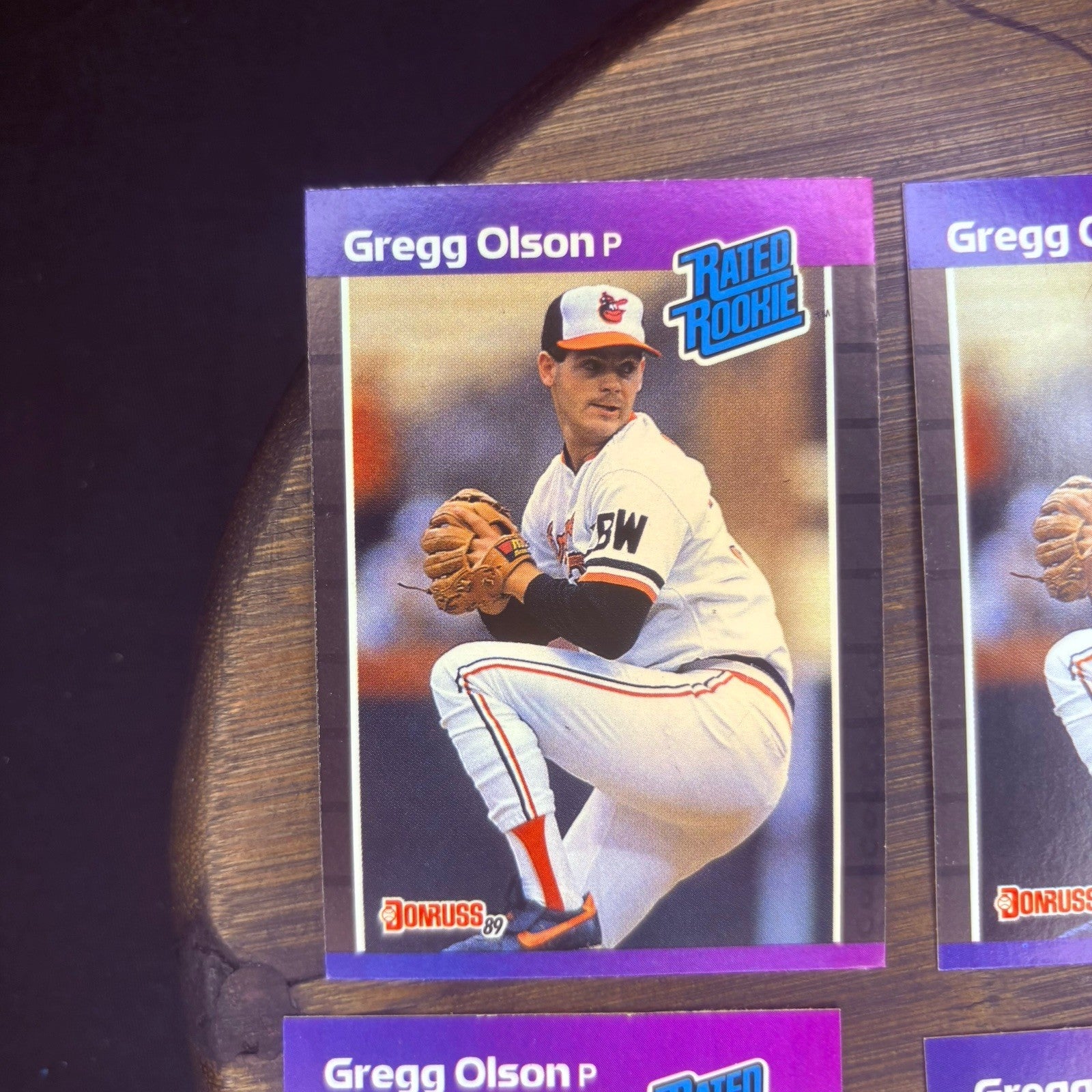 (Lot of 6) 1989 Donruss Rated Rookie Greg Olson Baltimore Orioles  #465