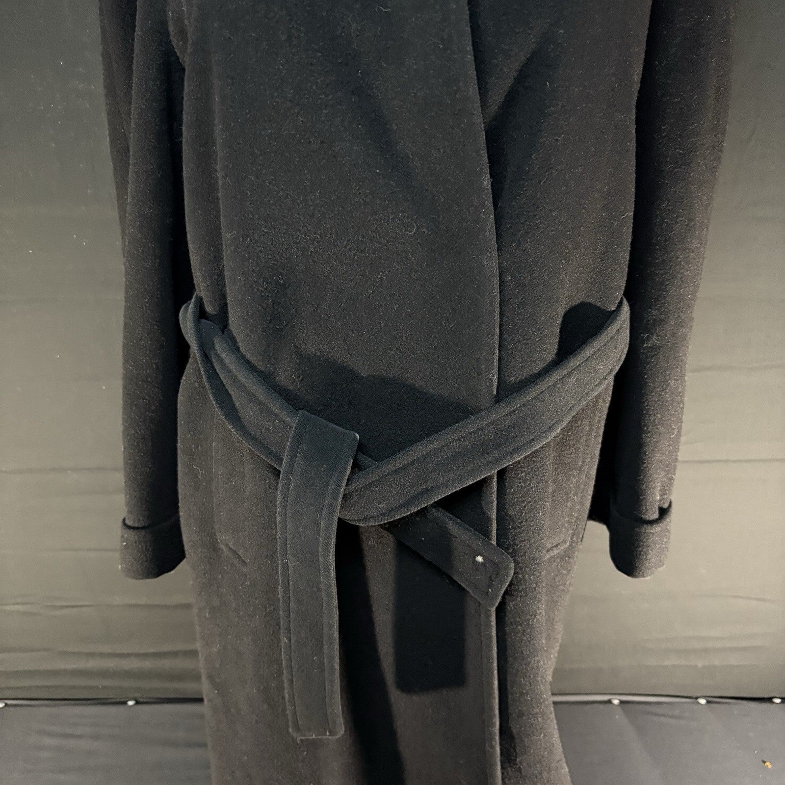 Burberry Fur Coat Mink Over Coat Women’s Size Medium Camel Hair w/Removable Mink8