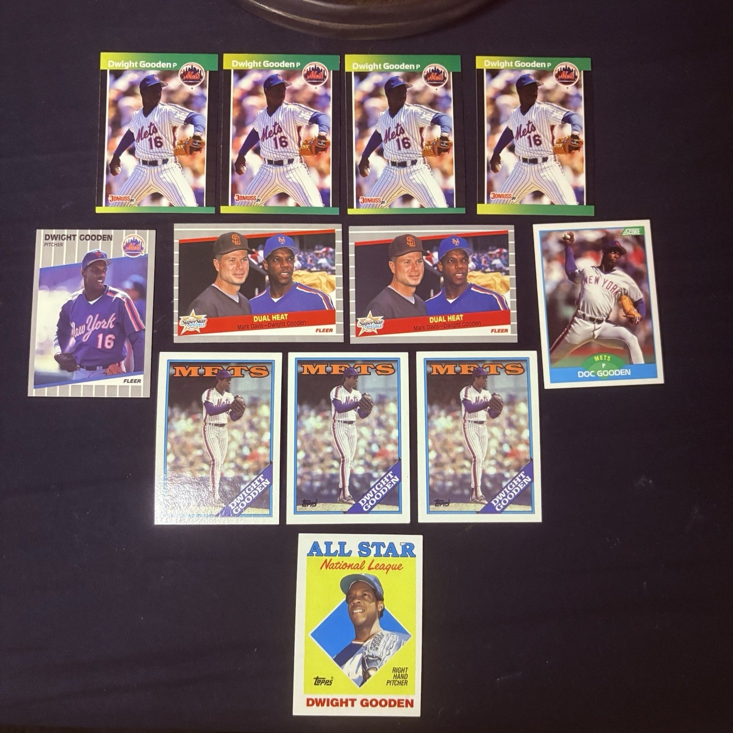 (Lot of 20) Dwight/ Doc Gooden Assorted Card 1987 to 1989 Topps Donruss Fleer3